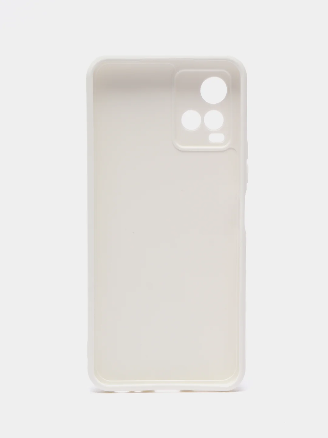 Белый чехол для Vivo Y33s, Y21 2021 (Виво у33С, у21 2021), силиконовый