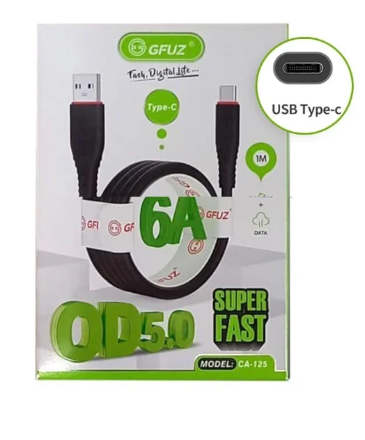 USB кабель 6A, 1 m, OD 5,0, Lightning/Micro USB/Lightning