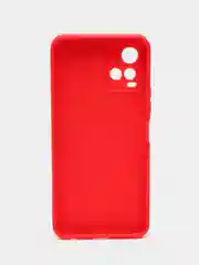 Красный чехол для Vivo Y33s, Y21 2021 (Виво у33С, у21 2021), силиконовый