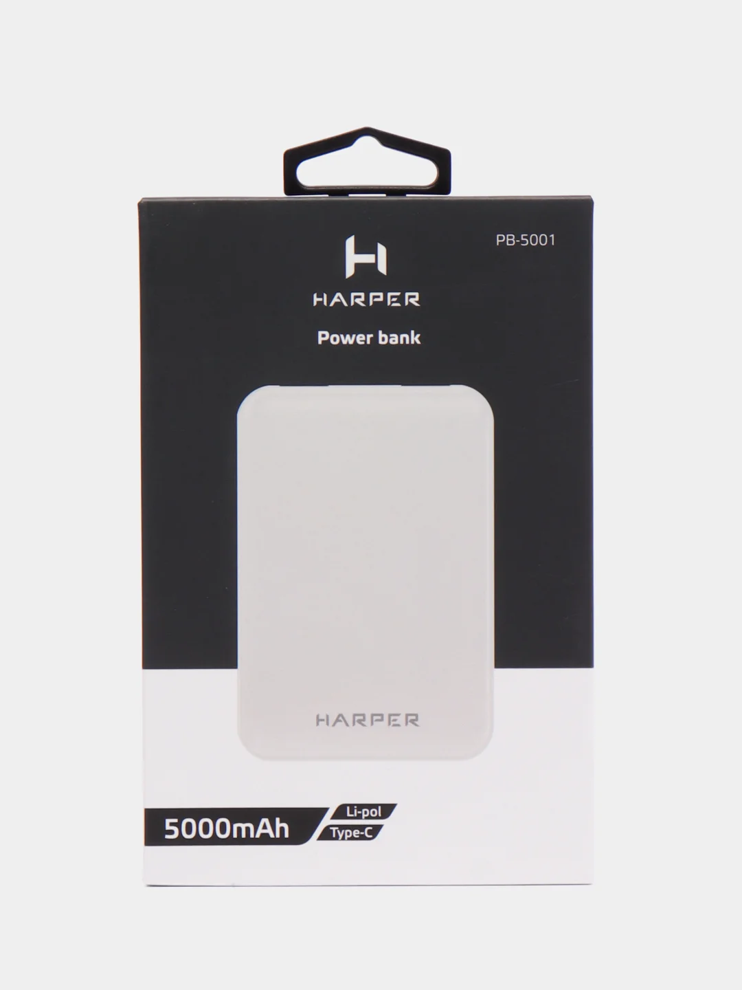 Внешний аккумулятор Рower bank Harper PB-5001, USB, белый