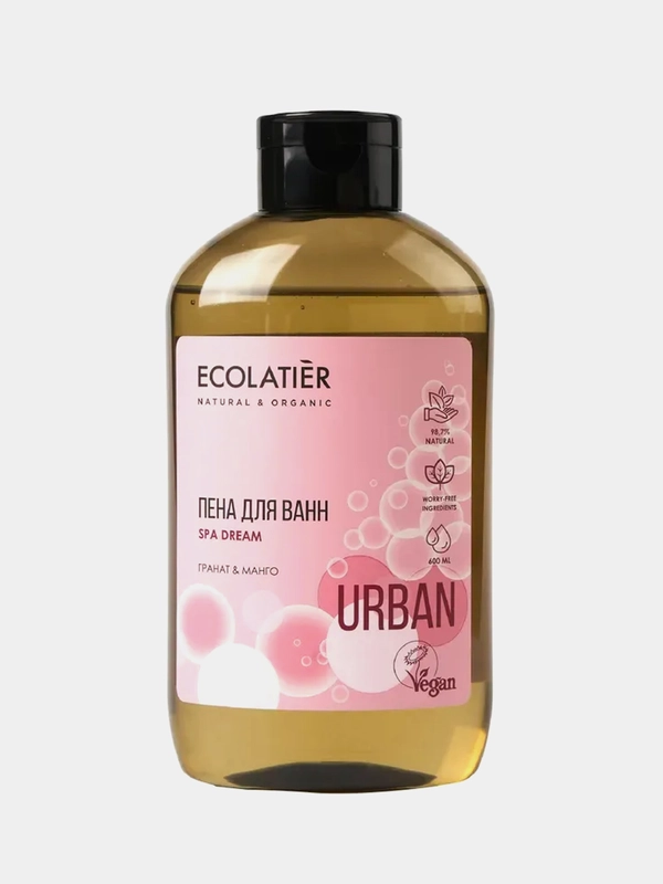 Ecolatier Пена для ванн гранат & манго, 600 мл