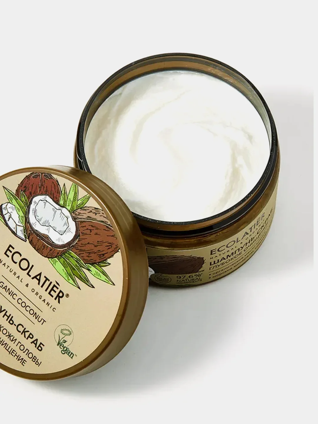 Шампунь-скраб для волос и кожи головы Ecolatier GREEN "Глубокое Очищение", 300 г