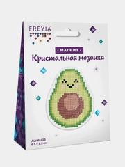 Кристальная (алмазная) мозаика  "ФРЕЯ"ALVM-025   магнит "Авокадо"