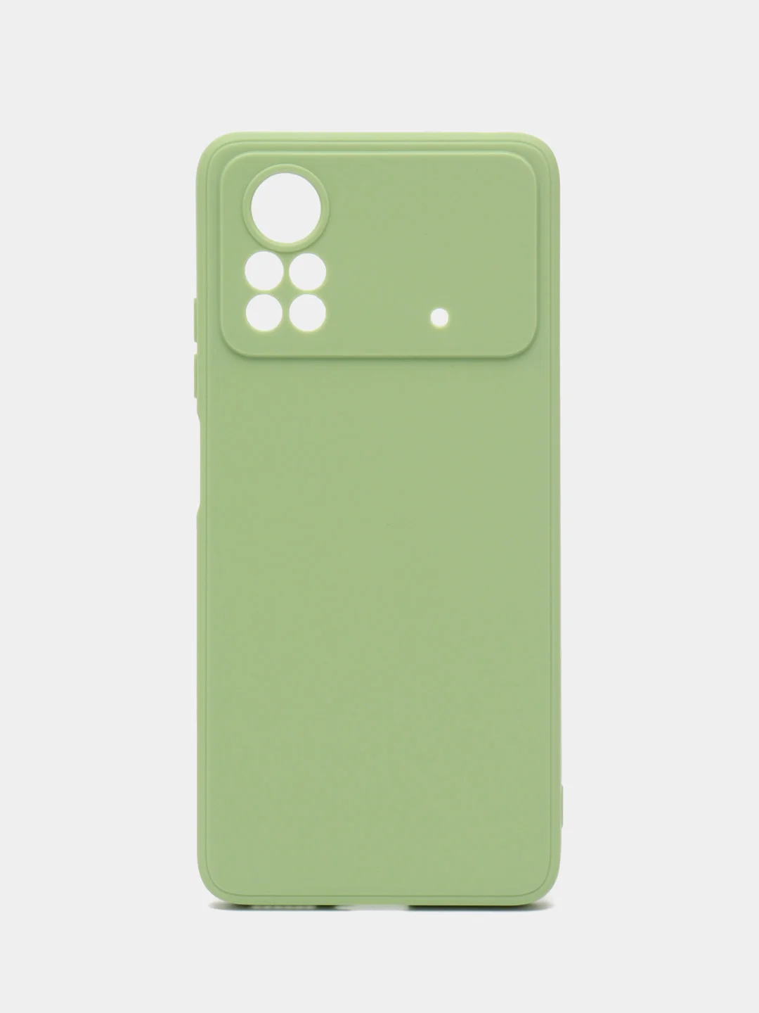 Зеленый чехол Xiaomi Poco X4 Pro (Сяоми Поко Х4 Про), прозрачный