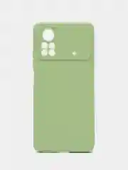 Зеленый чехол Xiaomi Poco X4 Pro (Сяоми Поко Х4 Про), прозрачный