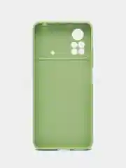 Зеленый чехол Xiaomi Poco X4 Pro (Сяоми Поко Х4 Про), прозрачный