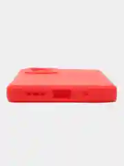 Красный силиконовый чехол для Xiaomi Redmi 10 (Редми 10), прозрачный