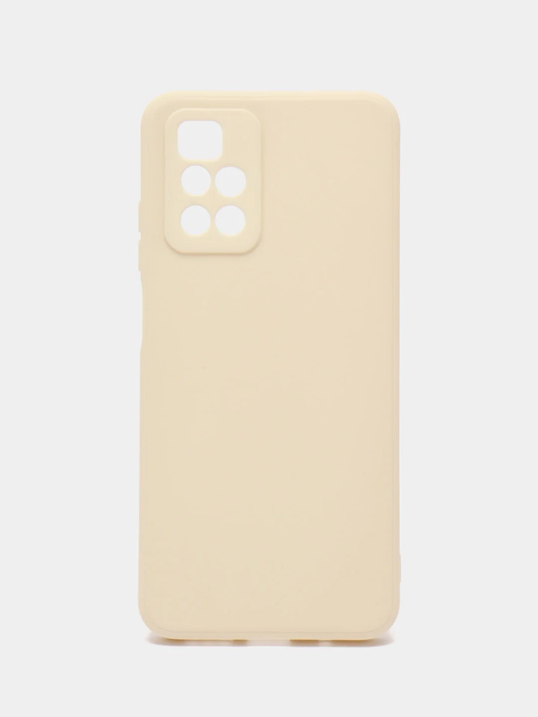 Молочный силиконовый чехол для Xiaomi Redmi 10 (Редми 10), прозрачный