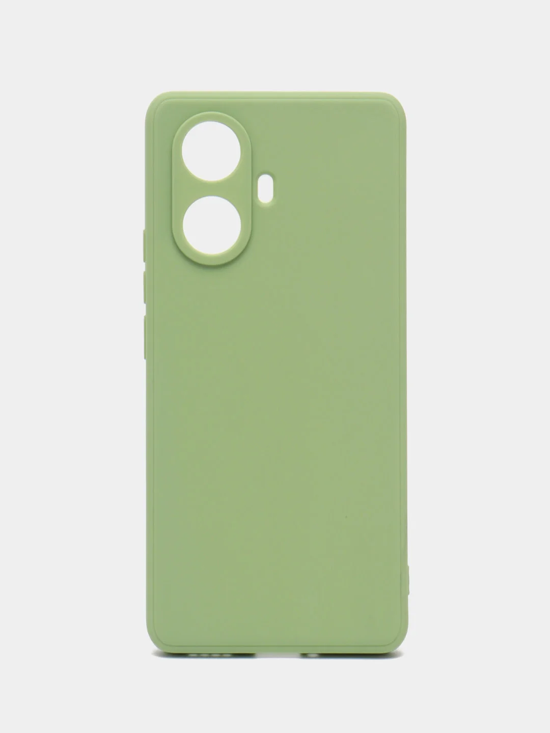 Зеленый силиконовый чехол для Realme 10 Pro+ / 10 Pro Plus (Реалми 10 Про Плюс 5 Джи), прозрачный