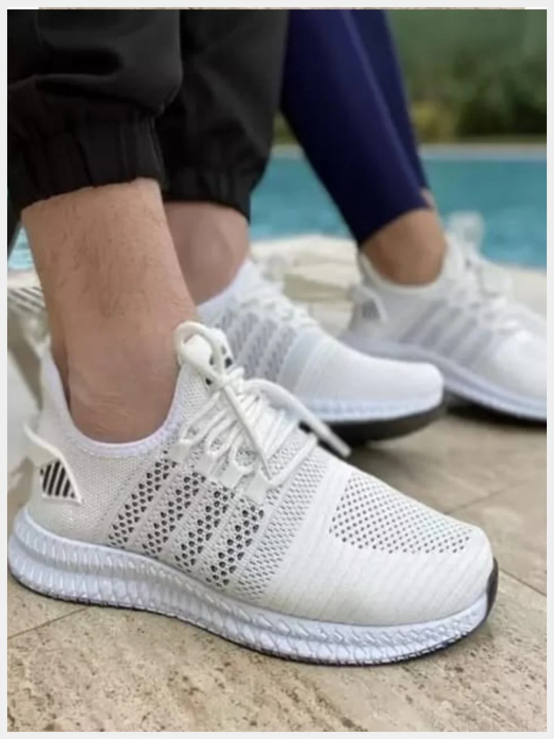 Прозрачный кроссовки мужские спортивные, летние дышащие