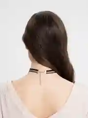 Чокер на шею женский, ажурный, черный