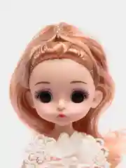 Кораллово-розовый шарнирная аниме-кукла, 16-18 см
