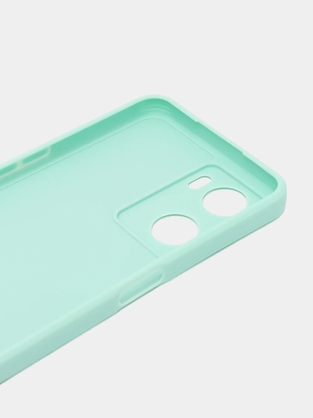 Мятный чехол для Oppo A57S, Oppo A77 4G (Оппо А57С, А77 4Ж), силиконовый, c защитой камеры