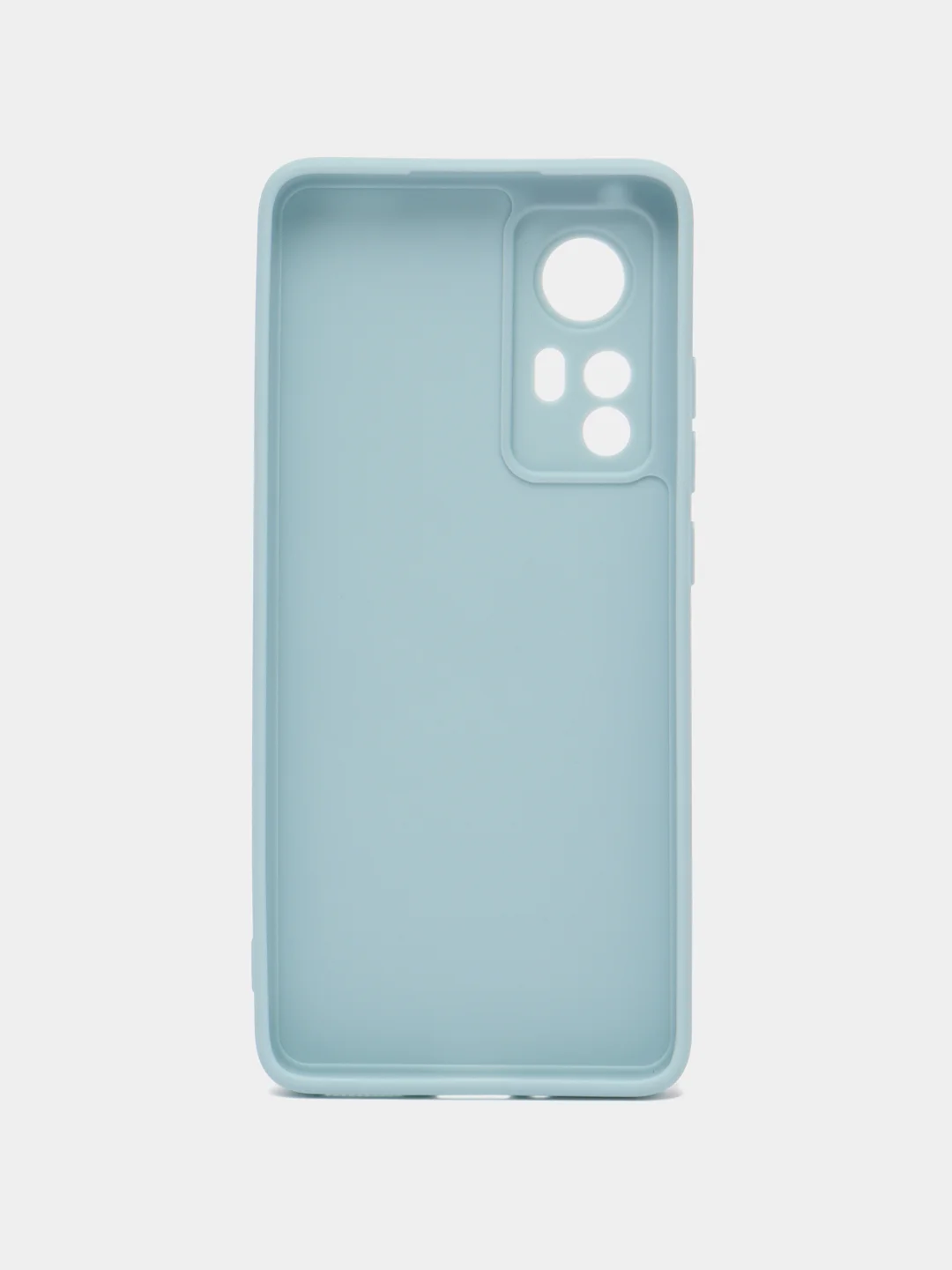 Светло-синий чехол Xiaomi 12, Xiaomi 12X силиконовый (Сяоми 12, 12Х)