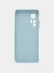 Светло-синий чехол Xiaomi 12, Xiaomi 12X силиконовый (Сяоми 12, 12Х)