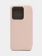 Пудровый чехол-книжка для Tecno Spark 8C / Spark Go 2022 (Техно Спарк 8С / Спарк Го 2022)