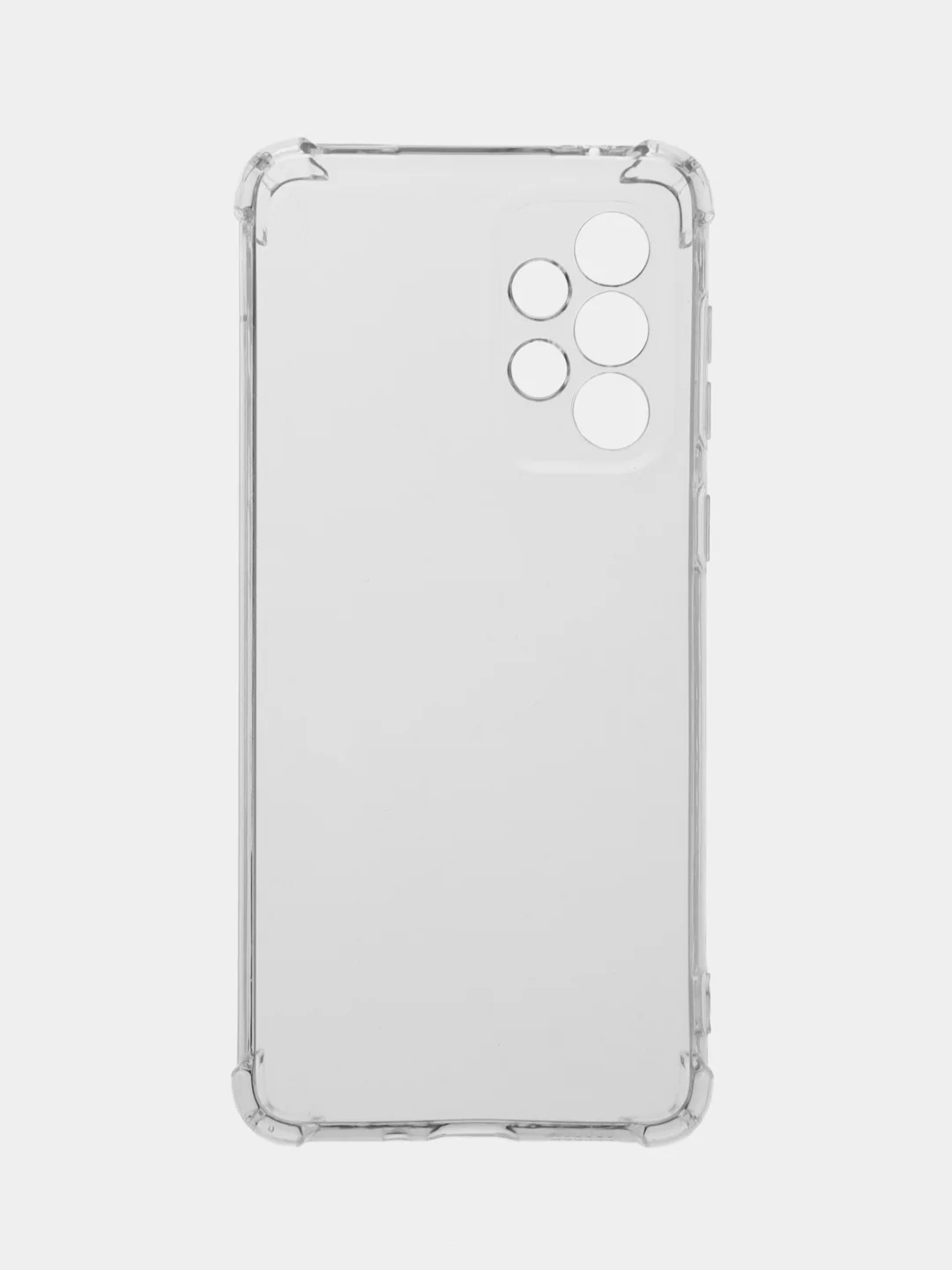 Прозрачный чехол для Samsung Galaxy A33 5G (Самсунг Галакси А33), прозрачный, черный с защитой камеры