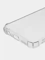 Прозрачный чехол для Realme C25, C25S (Реалми С25, С25С), прозрачный черный защита камеры