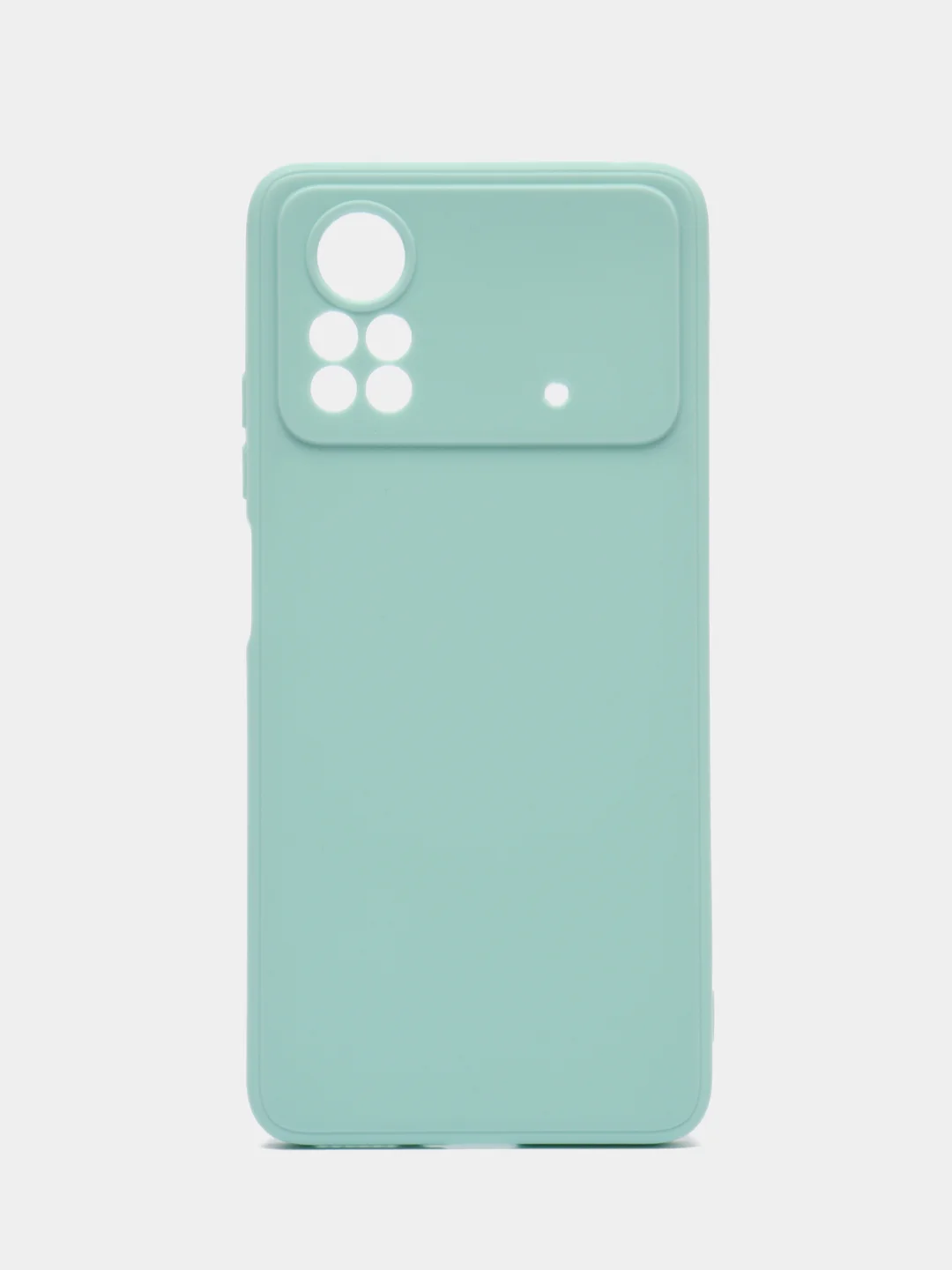 Мятный чехол Xiaomi Poco X4 Pro (Сяоми Поко Х4 Про), прозрачный