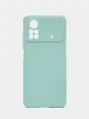 Мятный чехол Xiaomi Poco X4 Pro (Сяоми Поко Х4 Про), прозрачный