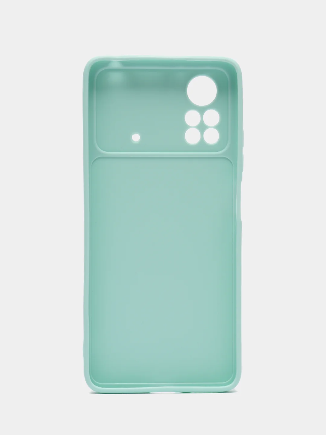 Мятный чехол Xiaomi Poco X4 Pro (Сяоми Поко Х4 Про), прозрачный