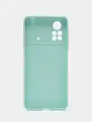 Мятный чехол Xiaomi Poco X4 Pro (Сяоми Поко Х4 Про), прозрачный