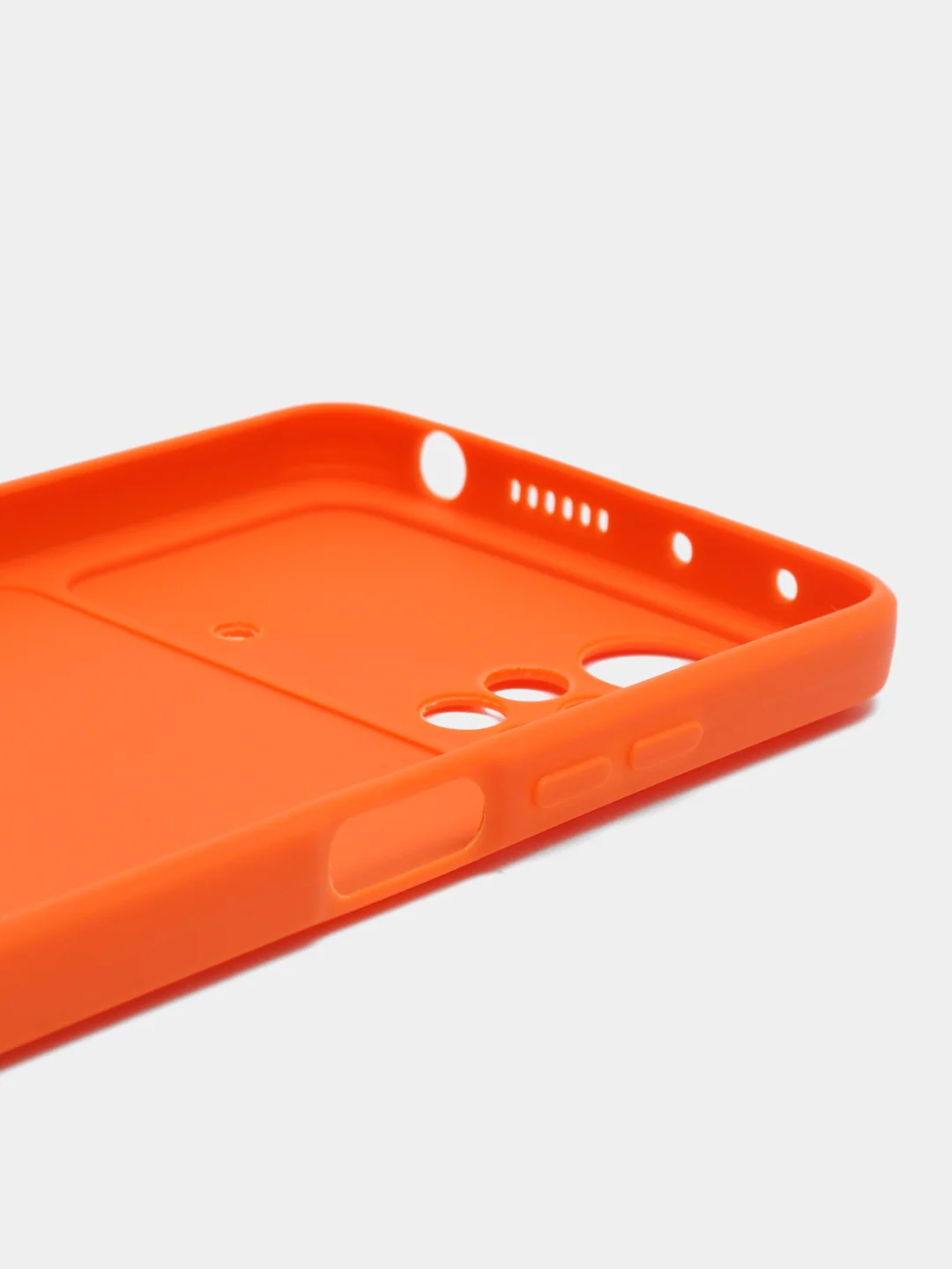 Оранжевый чехол Xiaomi Poco X4 Pro (Сяоми Поко Х4 Про), прозрачный