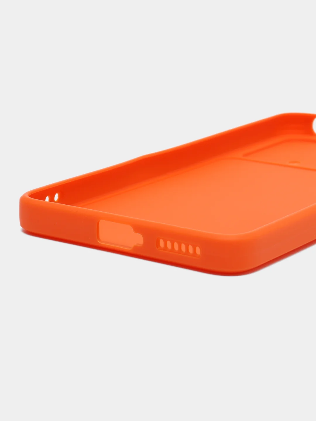 Оранжевый чехол Xiaomi Poco X4 Pro (Сяоми Поко Х4 Про), прозрачный
