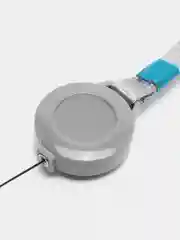 Серый бейдж с держателем рулеткой чехол для пропуска,для проездного,для карт Бейджик Картхолдер