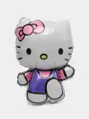 Фиолетовый воздушный шар фольгированный Hello Kitty (Хеллоу Китти)