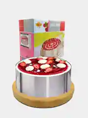Разъемная форма для выпечки и сборки торта, раздвижная, 16-30 см. 8,5см высота
