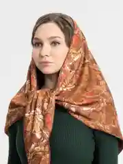 Бронзовый платок женский, на флисе, 5 цветов