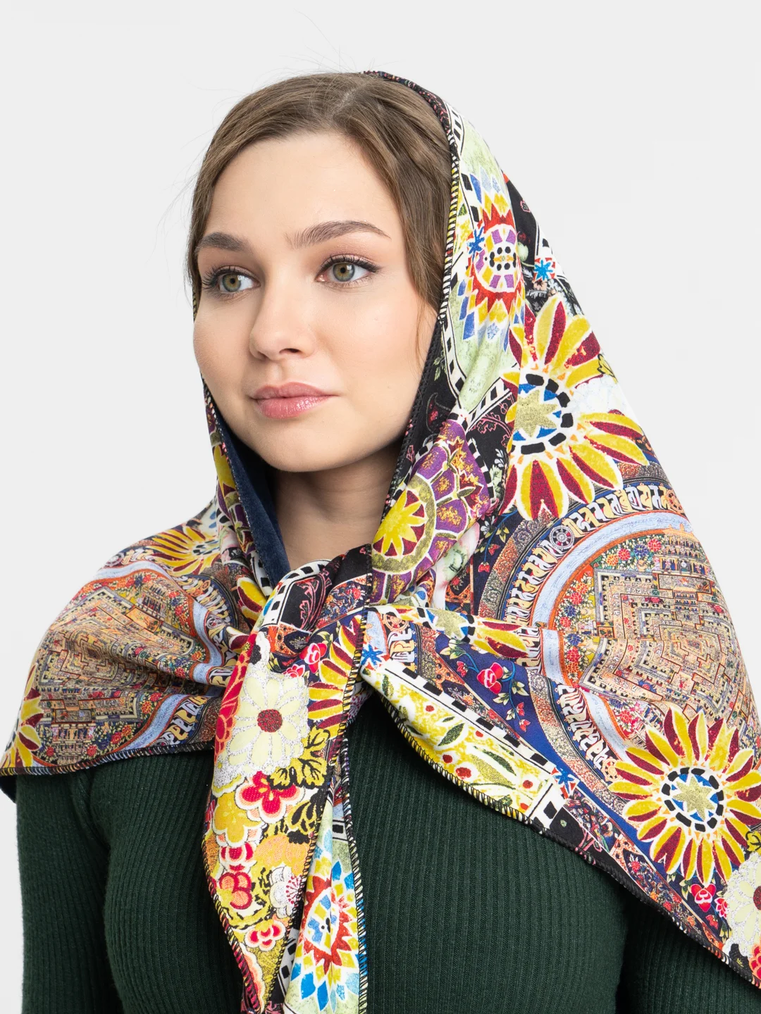 Конфетный платок женский, на флисе, 5 цветов