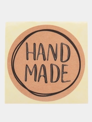 Наклейки - стикеры для бизнеса Hand made (Ручная работа), 10 штук, 20 штук, 50 штук