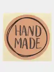 Бежевый наклейки - стикеры для бизнеса Hand made (Ручная работа), 10 штук, 20 штук, 50 штук