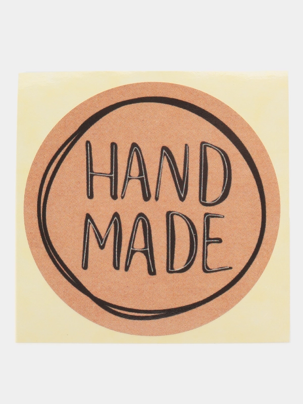 Наклейки - стикеры для бизнеса Hand made (Ручная работа), 10 штук, 20 штук, 50 штук