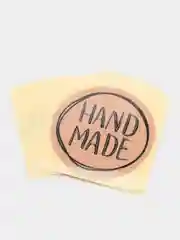 Бежевый наклейки - стикеры для бизнеса Hand made (Ручная работа), 10 штук, 20 штук, 50 штук