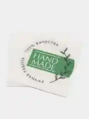 Бирюзовый наклейки - стикеры для бизнеса Hand made (Ручная работа), 10 штук, 20 штук, 50 штук