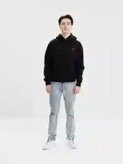 Черный худи мужское оверсайз