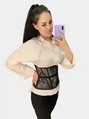 Черный корсет женский декоративный