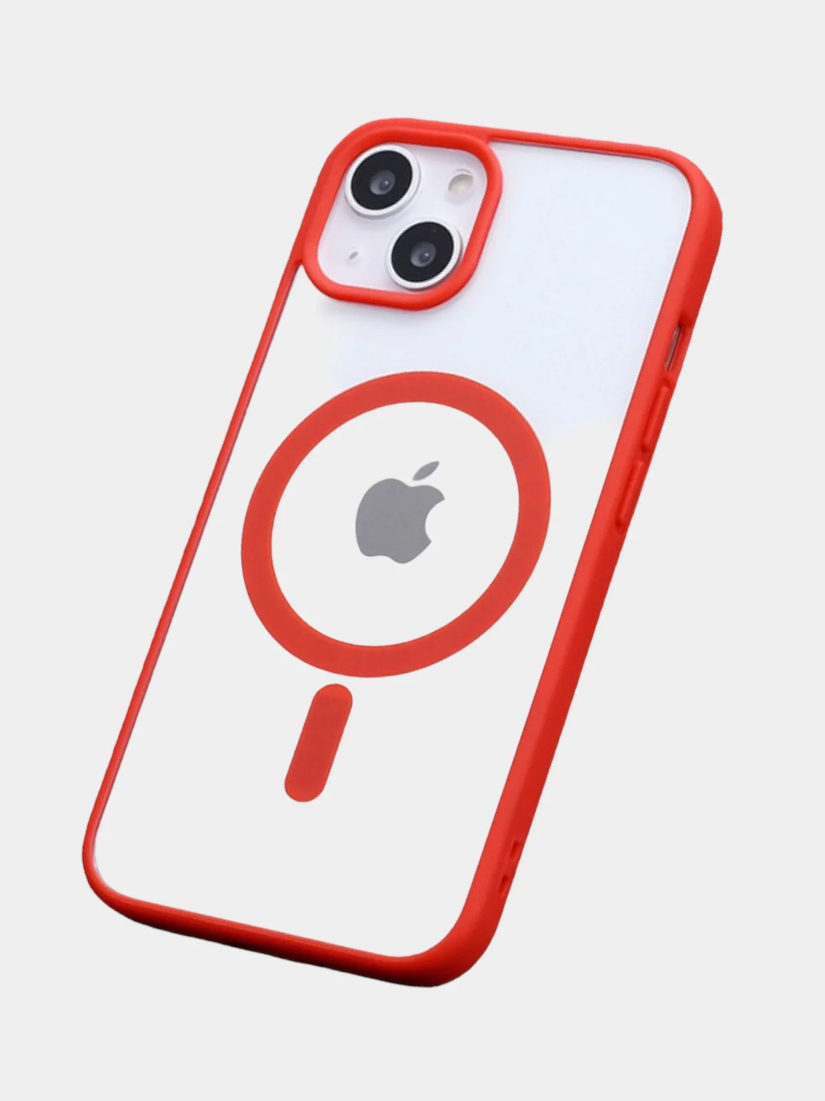 Красный чехол MagSafe для iPhone 11, 12, 13, 14, 15, Pro, Pro Max, Plus, mini, айфон, магсейф