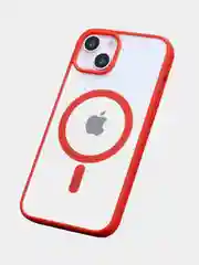 Красный чехол MagSafe для iPhone 11, 12, 13, 14, 15, Pro, Pro Max, Plus, mini, айфон, магсейф