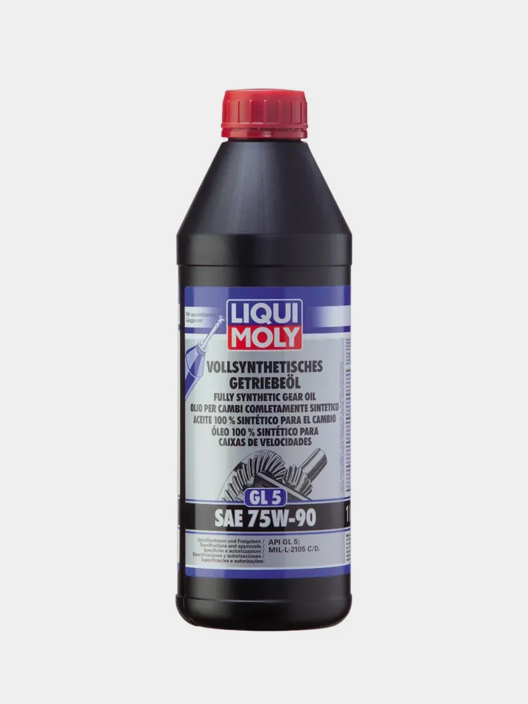 Синтетическое трансмиссионное масло Liqui Moly Vollsynthetisches Getriebeoil  75W-90, 1 л