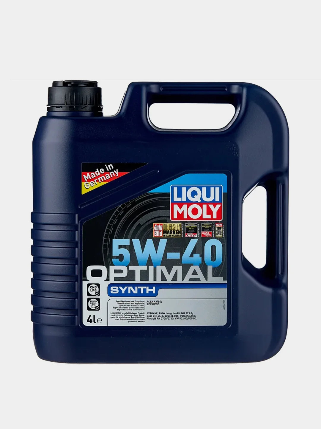 Моторное масло Liqui Moly Optimal Synth 5W-40, НС-синтетическое