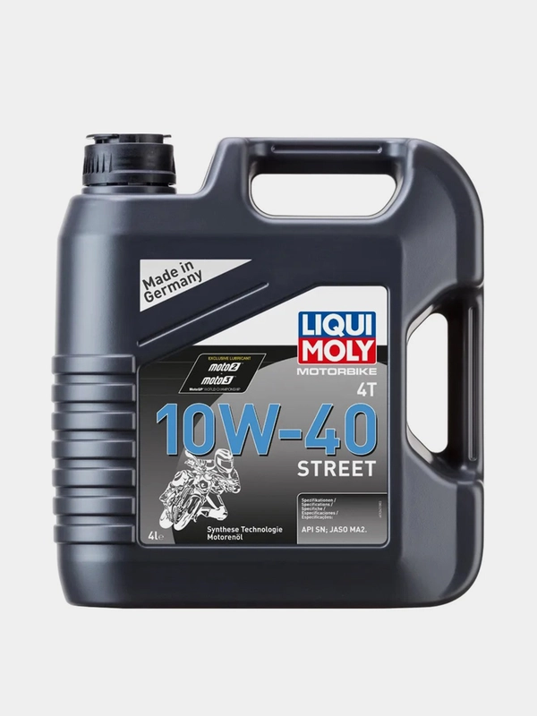 Моторное масло для 4-тактных мотоциклов Liqui Moly Motorbike 4T Street 10W-40, HC-синт