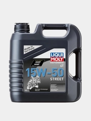 Моторное масло Liqui Moly Motorbike 4T Street 15W-50 (HC-синтетическое), 4 л