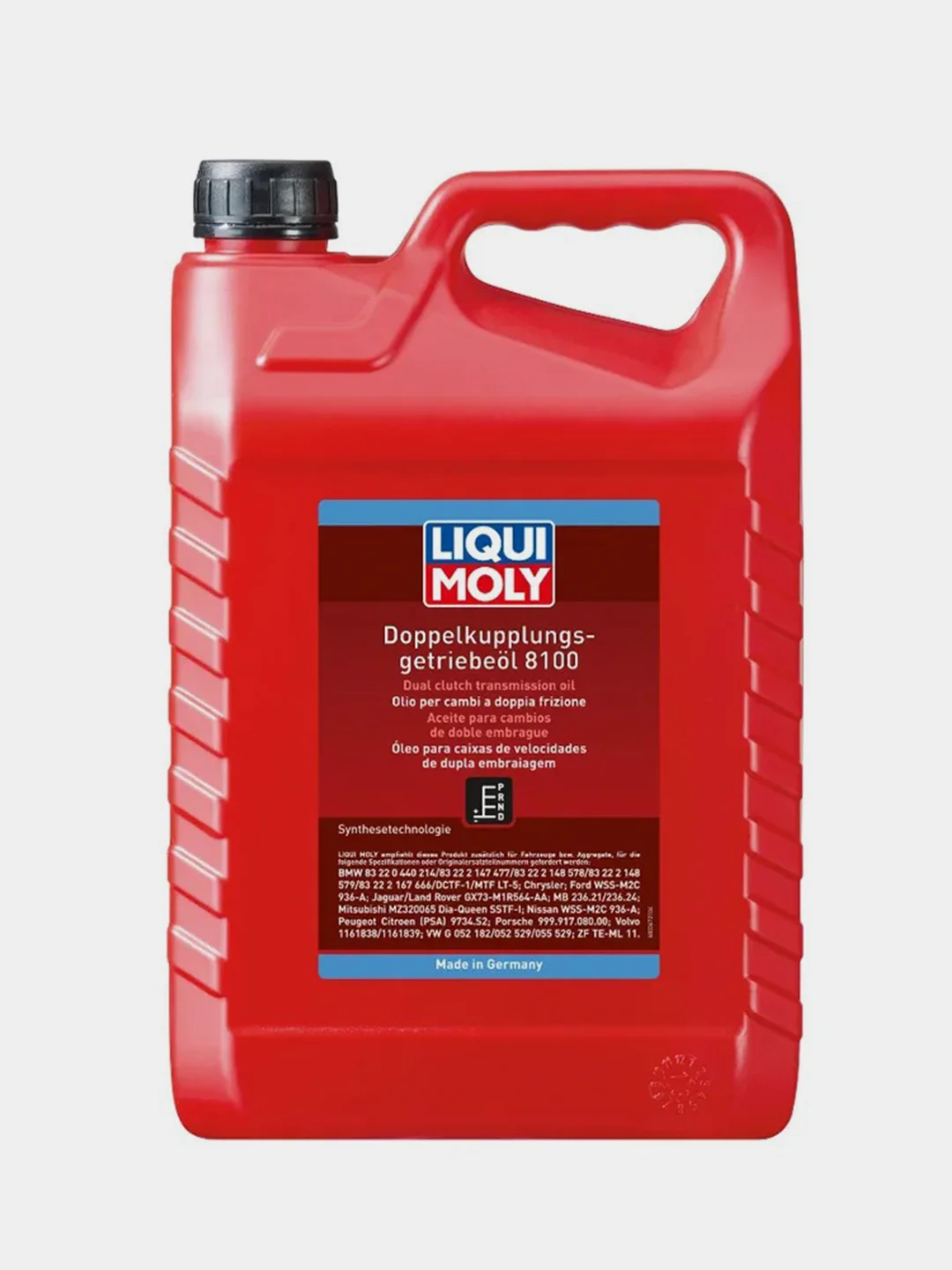 Синтетическое трансмиссионное масло для DSG, Liqui Moly Doppelkupplungsgetriebe-Oil 8100
