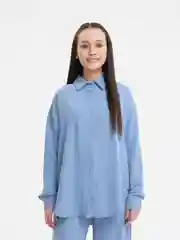 Голубой костюм женский, сингапур