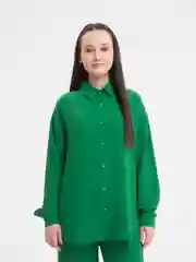 Зеленый костюм женский, сингапур