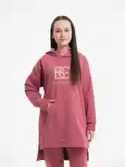 Фуксия женский комплект двойка, костюм, оверсайз,  Двунитка, Турция